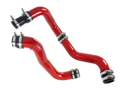 HPS Intercooler Hot and Cold Side Charge Pipes; Red (13-16 6.6L Duramax Silverado 2500 HD)
