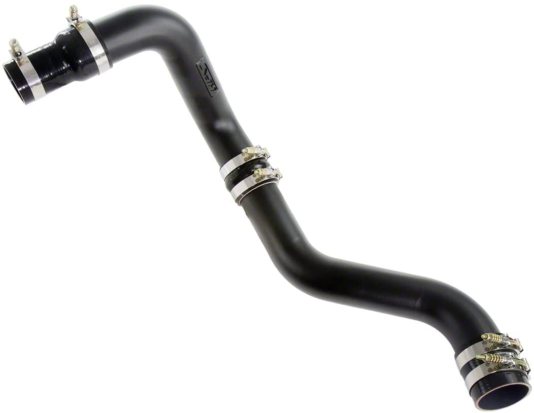 HPS Silverado 3500 Intercooler Hot Side Charge Pipe; Wrinkle Black 17