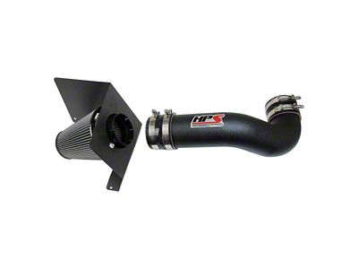 HPS Shortram Cold Air Intake; Wrinkle Black (07-08 4.8L Tahoe)
