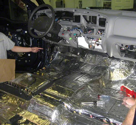Silverado 1500 Sound Deadening and Insulation Kit; Floor Pan