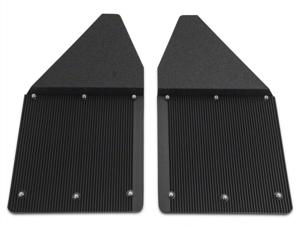 Husky Liners Kick Back Mud Flaps 12in Wide 17100 Black Top & Stainless Steel Weight