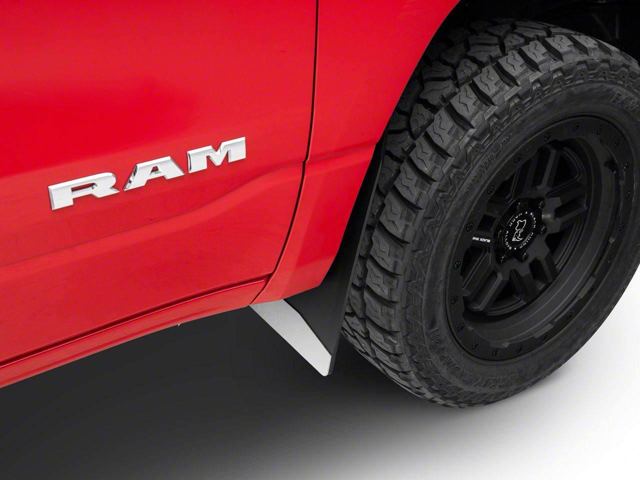 Husky Liners RAM 1500 12Inch Wide Mud Flaps; Front or Rear; Stainless