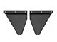 12-Inch Wide KickBack Mud Flaps; Front or Rear; Textured Black Top and Stainless Steel Weight (04-18 RAM 1500)