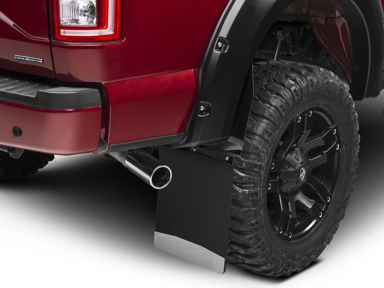Husky Liners F150 14Inch Wide KickBack Mud Flaps; Front or Rear