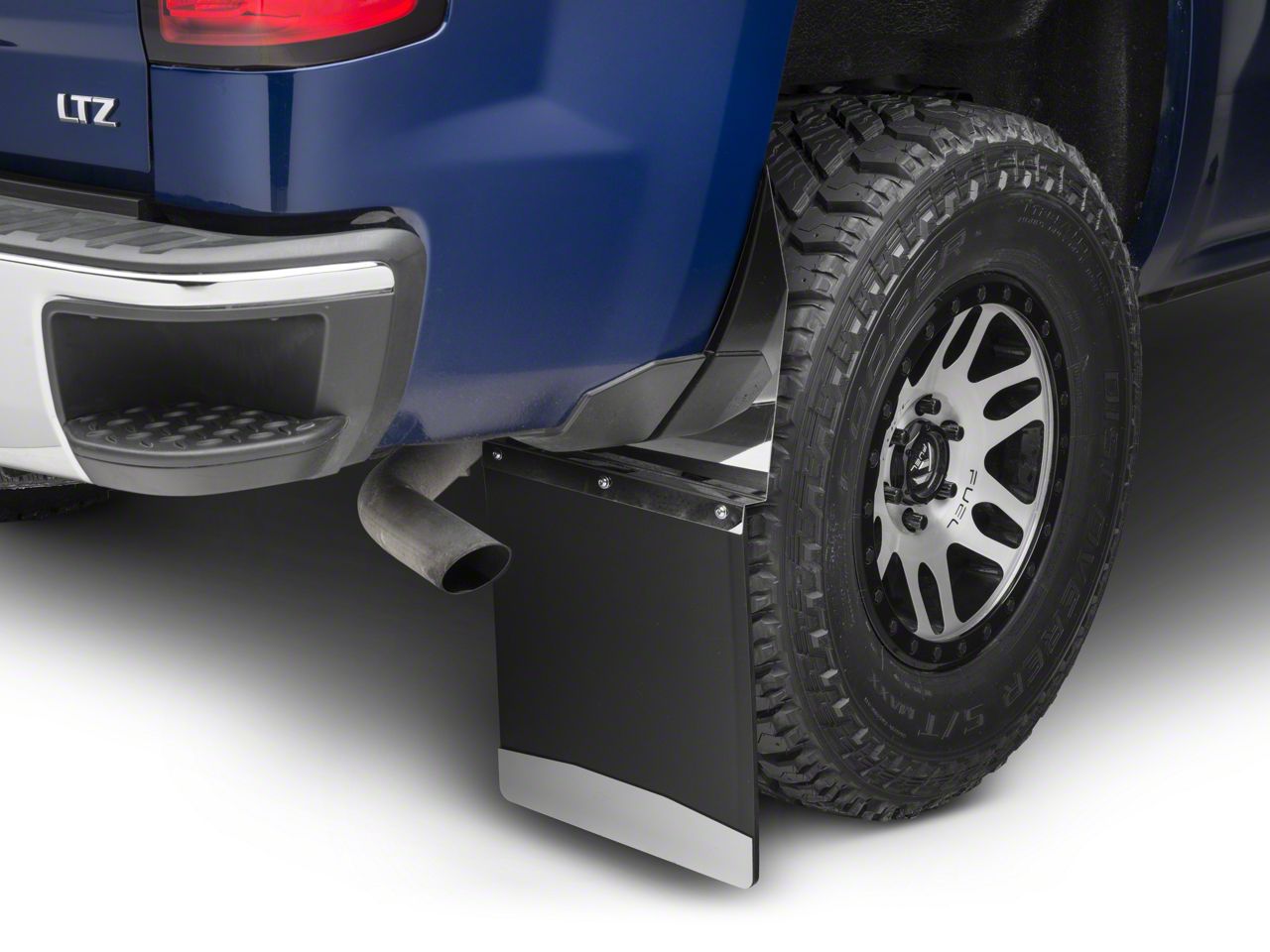 Husky Liners Silverado 1500 14Inch Wide KickBack Mud Flaps; Front or
