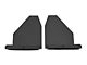14-Inch Wide KickBack Mud Flaps; Front or Rear; Textured Black Top and Stainless Steel Weight (04-18 RAM 1500)