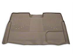 Husky Liners WeatherBeater Second Seat Floor Liner; Full Coverage; Tan (09-14 F-150 SuperCrew)