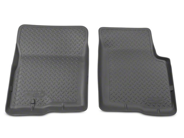 Classic Front Floor Liners; Gray (04-08 F-150)