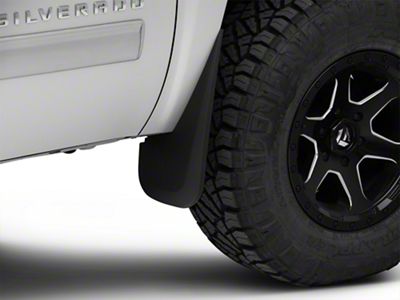 Mud Guards; Front (07-13 Silverado 1500 w/o OE Fender Flares)