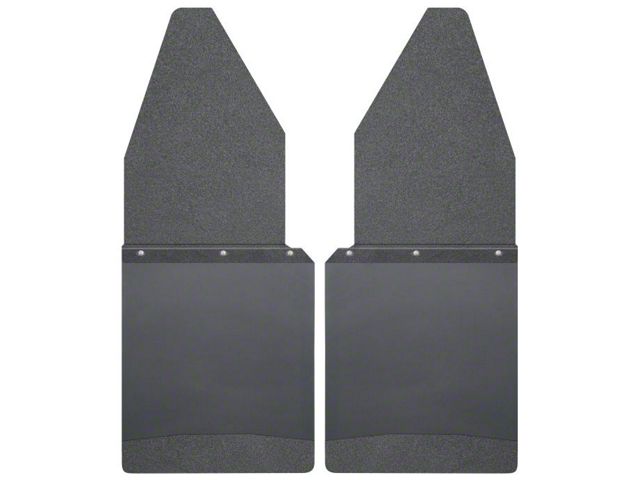 12-Inch Wide KickBack Mud Flaps; Front or Rear; Textured Black Top and Weight (97-24 F-150)