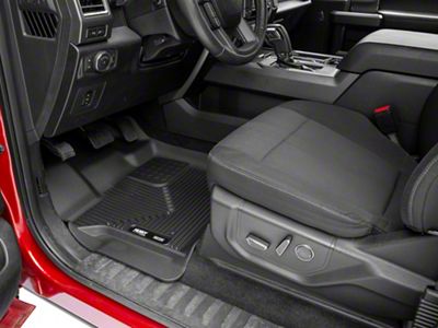 Husky Liners WeatherBeater Front and Second Seat Floor Liners; Black (15-24 F-150 SuperCrew)