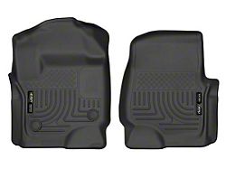 Husky Liners WeatherBeater Front Floor Liners; Black (17-25 F-350 Super Duty SuperCab, SuperCrew w/ Carpet Floors)
