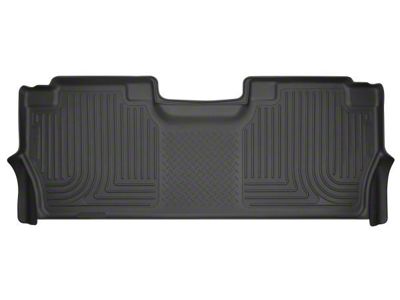 Husky Liners WeatherBeater Second Seat Floor Liner; Black (17-24 F-350 Super Duty SuperCrew w/ Rear Underseat Storage)