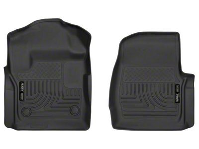 X-Act Contour Front Floor Liners; Black (17-24 F-350 Super Duty Regular Cab)