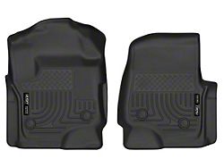 Husky Liners X-Act Contour Front Floor Liners; Black (17-26 F-350 Super Duty SuperCab, SuperCrew w/ Vinyl Floors)