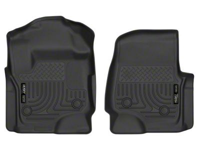 Husky Liners X-Act Contour Front Floor Liners; Black (17-25 F-350 Super Duty SuperCab, SuperCrew w/ Vinyl Floors)