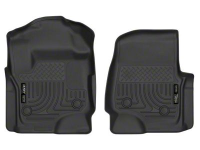 X-Act Contour Front Floor Liners; Black (17-24 F-350 Super Duty SuperCab, SuperCrew w/ Vinyl Floors)