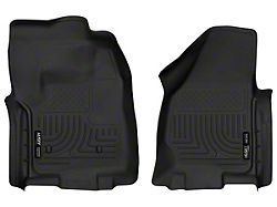 Husky Liners X-Act Contour Front Floor Liners; Black (12-16 F-350 Super Duty Regular Cab w/o Floor Shifter)