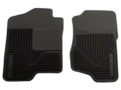 Heavy Duty Front Floor Mats; Black (07-13 Sierra 1500)