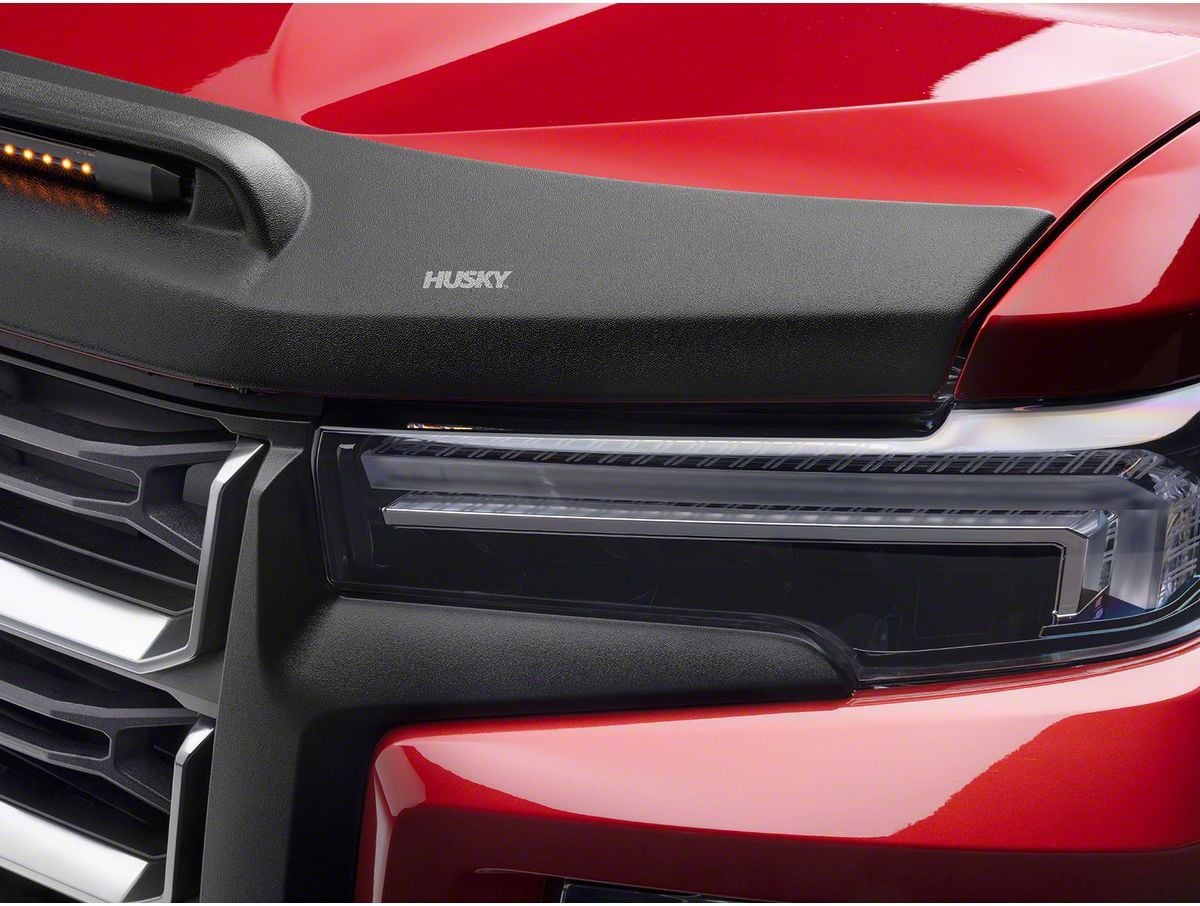 Husky Liners Canyon Aeroskin Lightshield Pro Hood Protector; Black