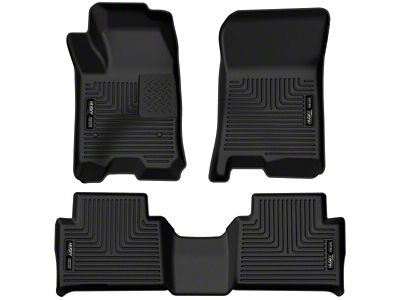 Husky Liners X-Act Contour Front and Second Seat Floor Liners; Black (23-25 Canyon)
