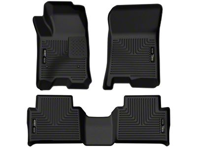 Husky Liners X-Act Contour Front and Second Seat Floor Liners; Black (23-24 Canyon)