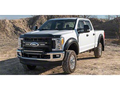 Husky Liners Aeroskin II Hood Protector; Matte Black (17-22 F-250 Super Duty)