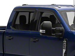 Low Profile Ventvisor Window Deflectors; Front and Rear; Matte Black (17-26 F-250 Super Duty SuperCrew)