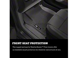 Husky Liners WeatherBeater Center Hump Floor Liner; Black (08-10 F-350 Super Duty SuperCab, SuperCrew)