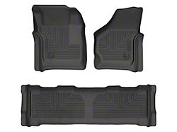 Husky Liners WeatherBeater Front and Second Seat Floor Liners; Black (99-07 F-350 Super Duty SuperCrew)
