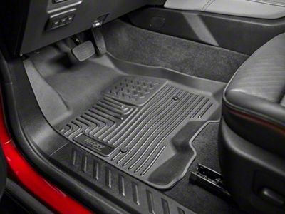 Husky Liners WeatherBeater Second Seat Floor Liner; Black (08-10 F-350 Super Duty SuperCrew)