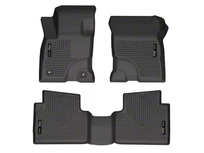 Husky Liners WeatherBeater Front and Second Seat Floor Liners; Black (22-26 2.0L EcoBoost Maverick)