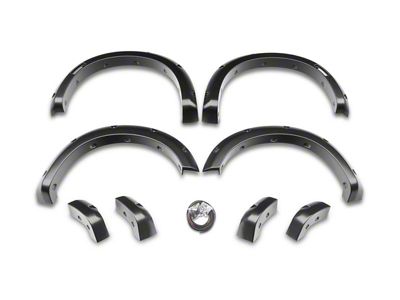 Husky Liners Pocket Style Fender Flares; Smooth Matte Black (25-26 RAM 1500, Excluding RHO & Tungsten)