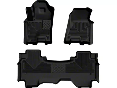 Husky Liners WeatherBeater Front and Second Seat Floor Liners; Black (2025 RAM 1500 Crew Cab)