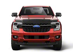 Husky Liners Aeroskin II Hood Protector; Matte Black (24-25 Ranger, Excluding Raptor)