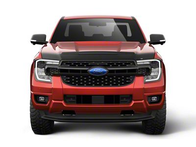Husky Liners Aeroskin II Hood Protector; Matte Black (24-25 Ranger, Excluding Raptor)