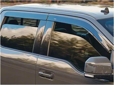 Husky Liners Low Profile Ventvisor Window Deflectors; Front and Rear; Smoke (19-26 Sierra 1500 Double Cab)