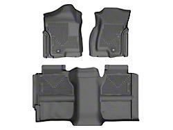 Husky Liners WeatherBeater Front and Second Seat Floor Liners; Black (99-06 Sierra 1500 Extended Cab)
