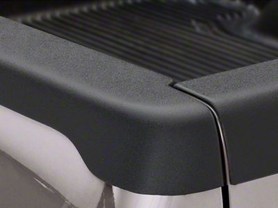 Husky Liners Smoothback Bedrail Caps without Stake Pocket Holes; Black (01-06 Silverado 3500 HD w/ 8-Foot Long Box)