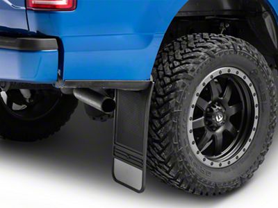 MudDog Mud Flaps with Stainless Steel Weight; Rear (Universal; Some Adaptation May Be Required)