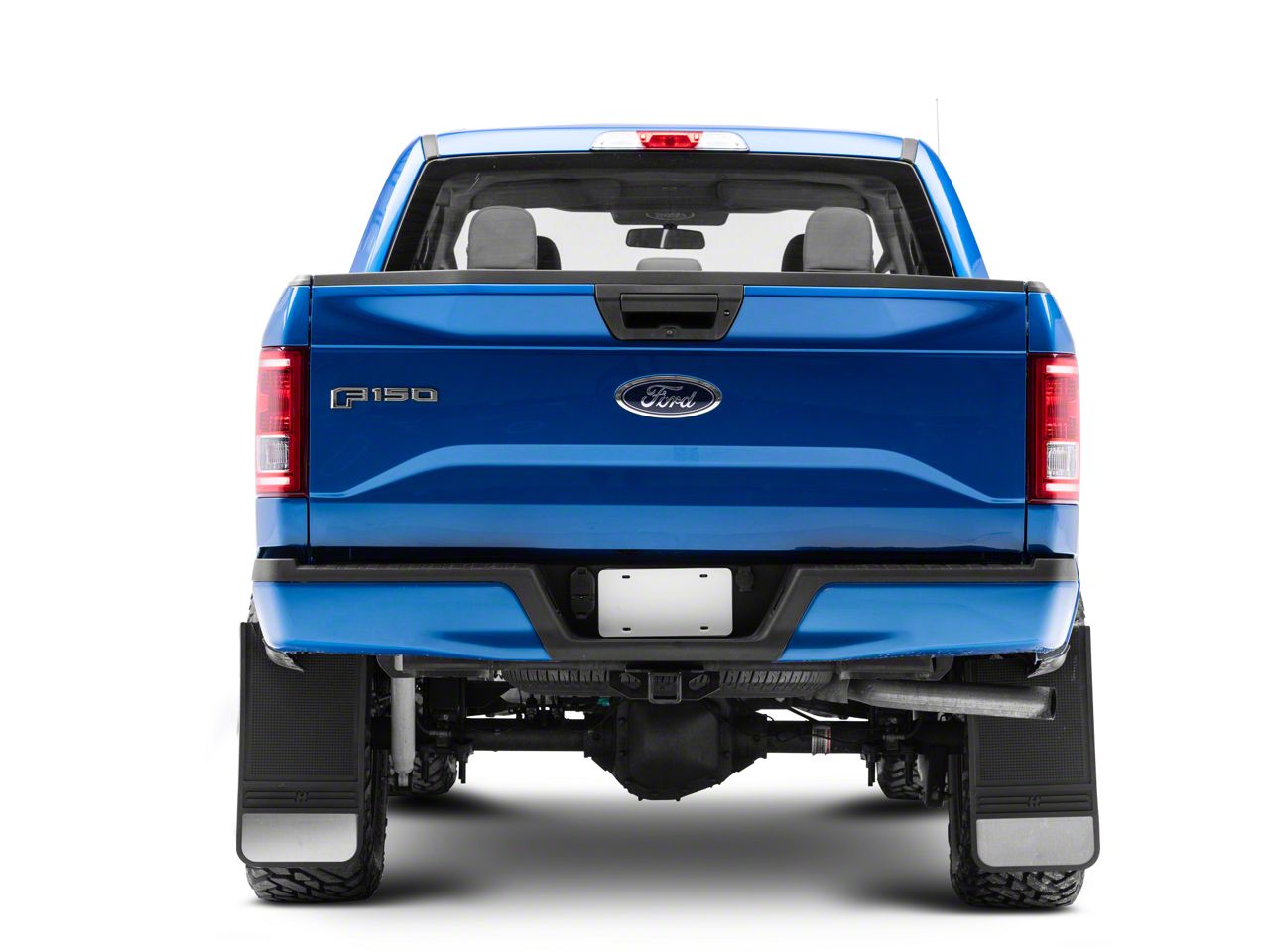 Husky Liners F150 MudDog Mud Flaps with Stainless Steel Weight; Rear