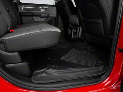 Husky Liners X-Act Contour Second Seat Floor Liner; Full Coverage; Black (19-24 RAM 1500 Crew Cab)