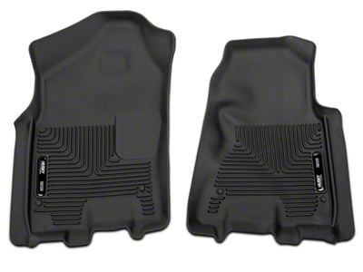 Husky Liners WeatherBeater Front and Second Seat Floor Liners; Black (19-23 RAM 1500 Quad Cab)