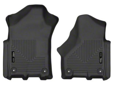 Husky Liners WeatherBeater Front Floor Liners; Black (19-24 RAM 2500 Crew Cab, Mega Cab)