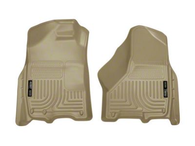 Husky Liners WeatherBeater Front Floor Liners; Tan (10-18 RAM 2500 Crew Cab, Mega Cab)