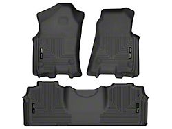 Husky Liners WeatherBeater Front and Second Seat Floor Liners; Black (19-24 RAM 2500 Mega Cab)