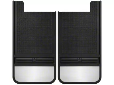Husky Liners MudDog Mud Flaps with Stainless Steel Weight; Rear (Universal; Some Adaptation May Be Required)