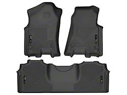 Husky Liners WeatherBeater Front and Second Seat Floor Liners; Black (19-25 RAM 3500 Mega Cab)
