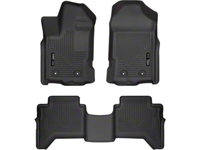 Husky Liners WeatherBeater Front and Second Seat Floor Liners; Black (19-24 Ranger SuperCrew)