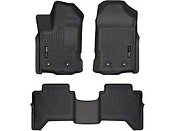 Husky Liners WeatherBeater Front and Second Seat Floor Liners; Black (19-24 Ranger SuperCrew)